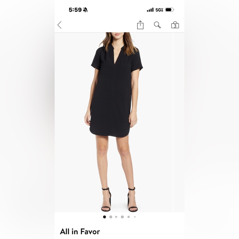 EUC! Lush All in Favor Black dress